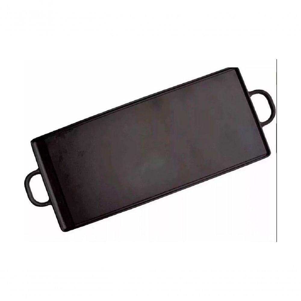 Chapa De Ferro Fundido Com Alças De Ferro - Medidas 40X90Cm