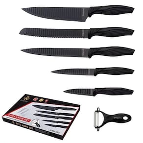 Kit Facas Kitchen King Lâmina Corrugada - 06 Peças