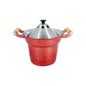Fervedor Inderramável Alumínio Fundido Craqueado 5Lvermelho