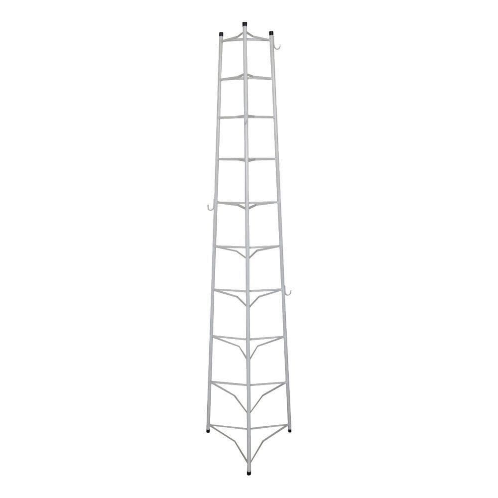 Tripé Porta Panelas Branco 10 Compartimentos 188cm