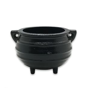 Caldeirão Panela de Ferro Preto Decoração e Ritual Wicca 8cm