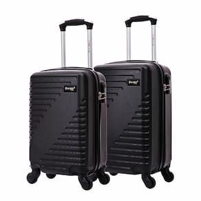 Kit mala de viagem 10kg e 8kg preta rodinhas 360 Chicago Swiss Move
