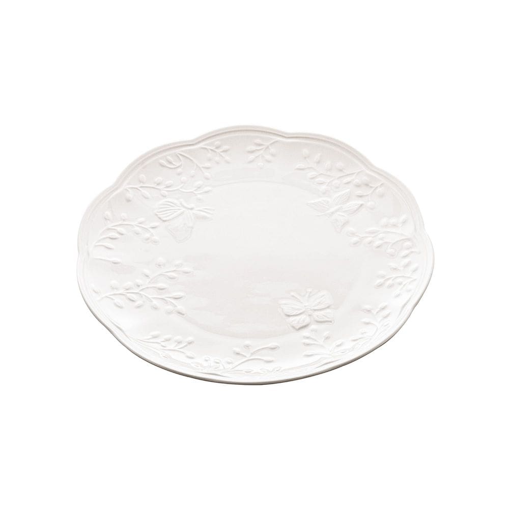 Prato Sobremesa de Porcelana New Bone Butterfly Flower 19cm - Lyor