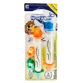 Seringa para Lavagem Nasal NoseWash Leão 0+ Meses 2 Unidades de 10ml cada