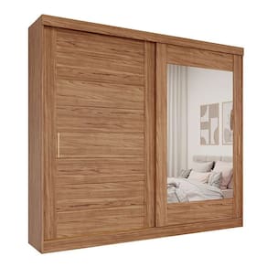 guarda-roupa casal com espelho florença sem pés 2 pt 8 gv cinamomo