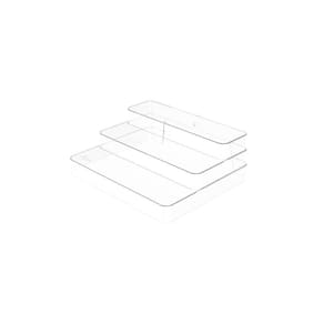 Organizador Multinível Clear Ou 25 X 29 X 10,3 Cm Cor:natural