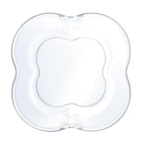 Conjunto 4 Pratos Para Sobremesa De Vidro Butterfly 17cm