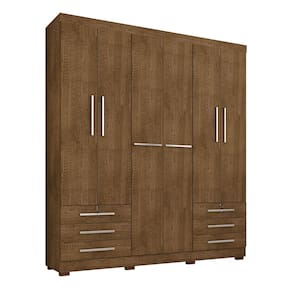 Guarda Roupa Casal Holanda 6 Portas e 6 Gavetas Malbec - Pallazio