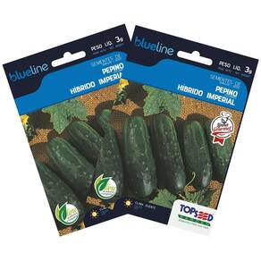 2X Sementes de Pepino Híbrido Imperial Blueline TOPSEED