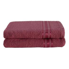 Kit 02 Toalhas de Banho Linea Cereja 1,25m x 65cm