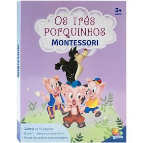 Montessori Clássicos (Livro-Jogo): Três Porquinhos, Os