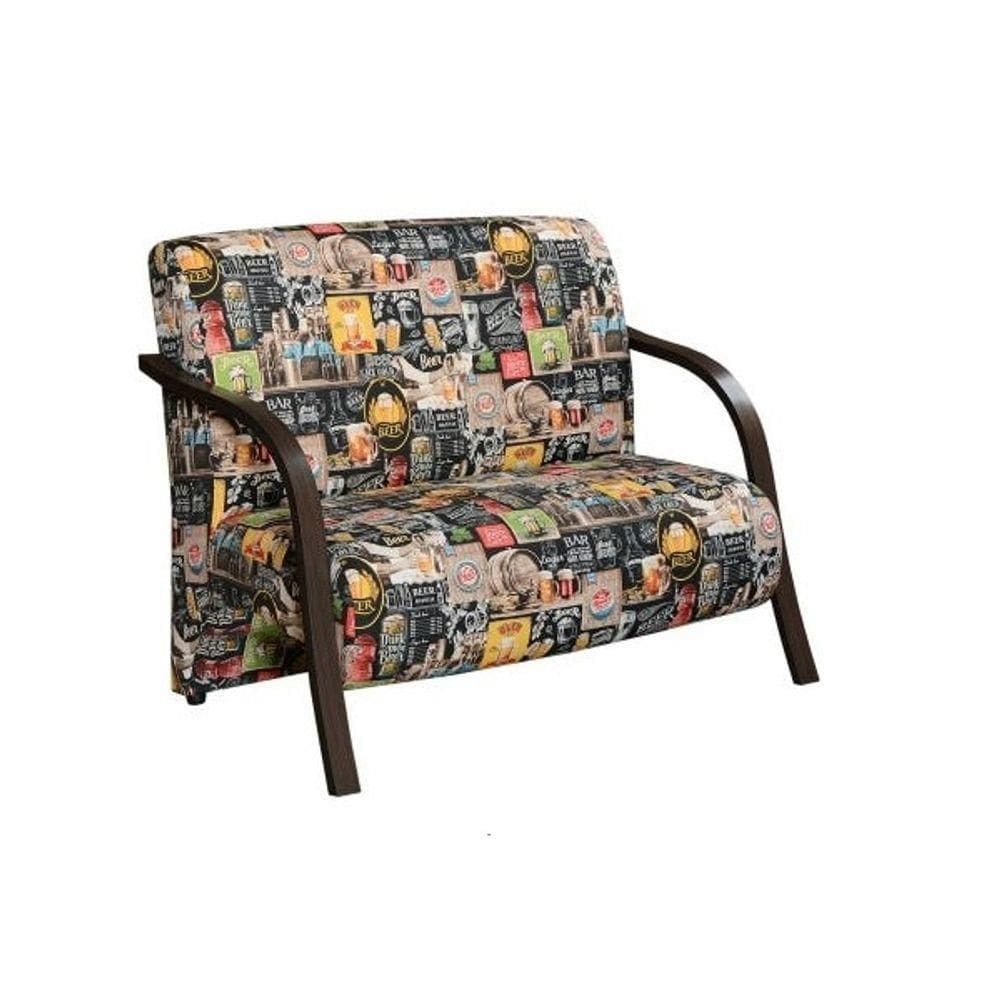 Poltrona 2 Lugares Vênus Estampada D Salla Retro Bar 107