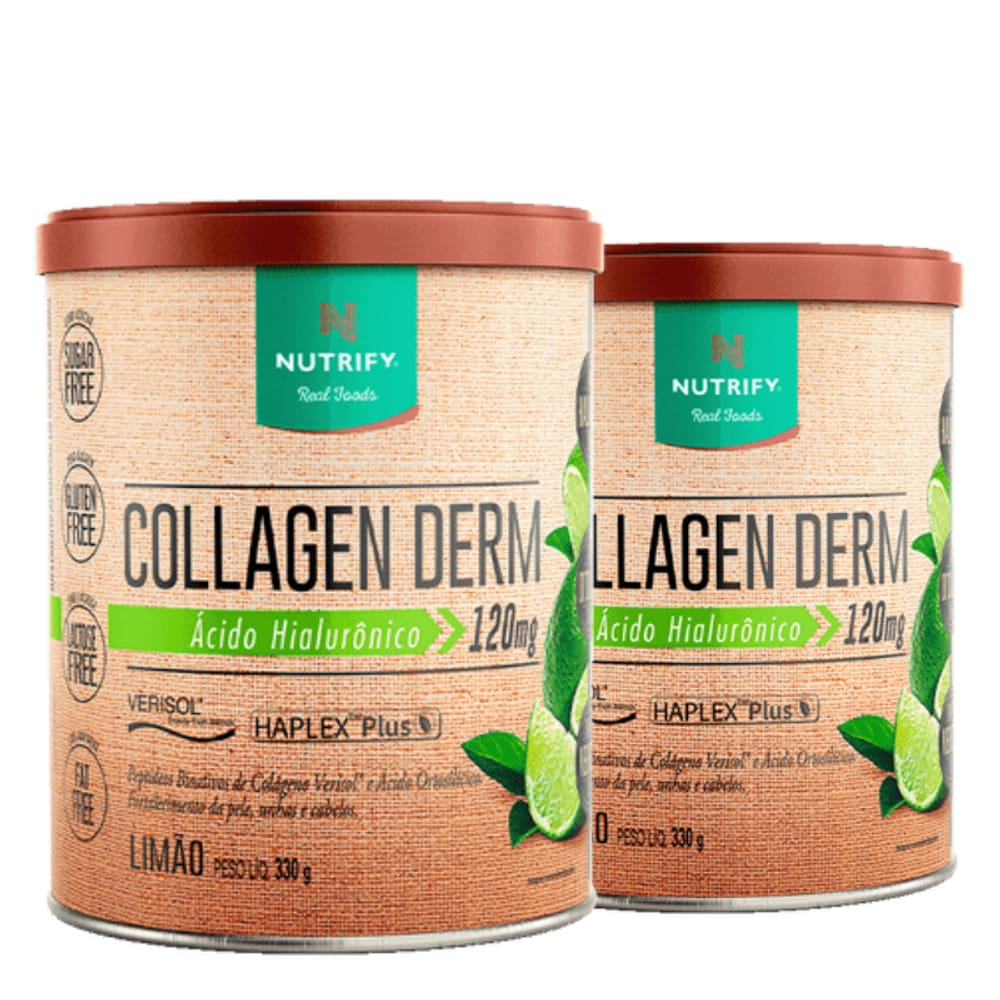 kit Collagen Derm (330g) Nutrify Limão 2 unidades