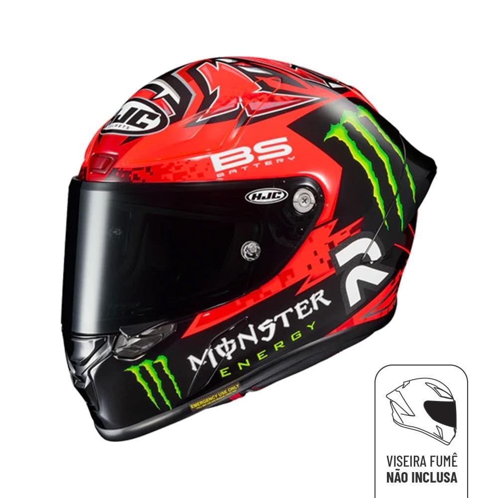 Capacete Hjc Rpha 1 Quartararo Moto GP Vermelho Preto 61 [F016]