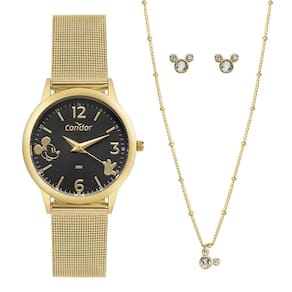 Relógio Condor Feminino Ref: Co2035Ngi/Ki4P Dourado Minnie +