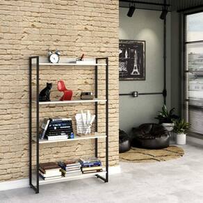 Estante Multiuso 4 Prateleiras 80cmx146cm Dynamica Compace Snow
