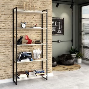 Estante Multiuso 5 Prateleiras 80cmx187cm Dynamica Compace Snow