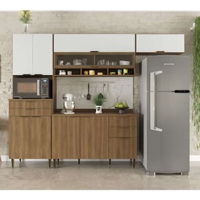 cozinha completa paris 9 pt 5 gv nogal e branca