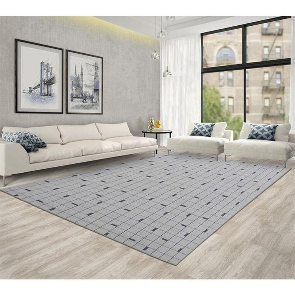 Tapetes Cotton 05/27 Cinza - 2,40 X 3,40M