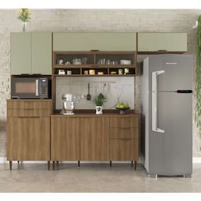 cozinha completa paris 9 pt 5 gv nogal e verde