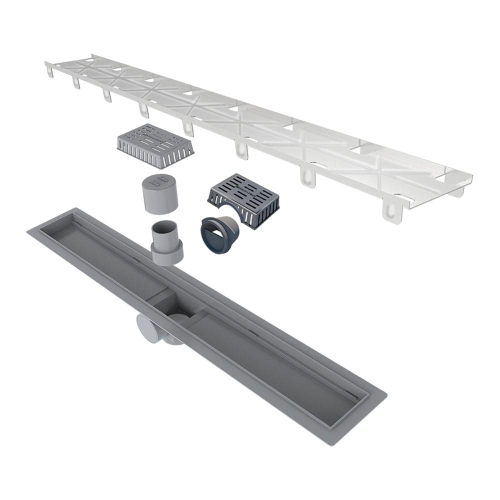 Ralo Linear Elleve Smart Sifonado 916 70Cm Com Tampa Oculta