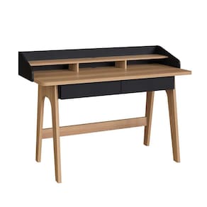 escrivaninha flexus 2 gv hanover e preta 139 cm