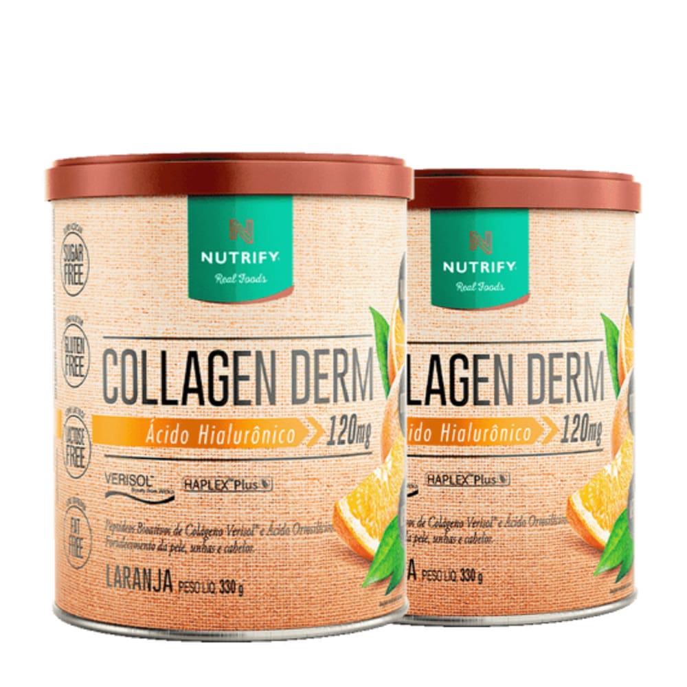 kit Collagen Derm (330g) Nutrify Laranja 2 unidades