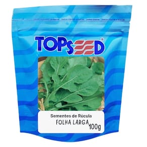 Sementes de Rúcula Folha Larga (100g) TOPSEED