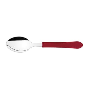 Kit 6 Colher De Mesa Inox Vermelho Tramontina Leme