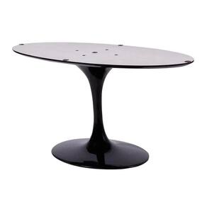 Base Mesa Saarinen Tulip Centro Oval - Preta
