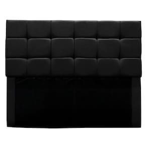Cabeceira Cama Box Estofada King 195 Cm Bianca Suede Cor:preto