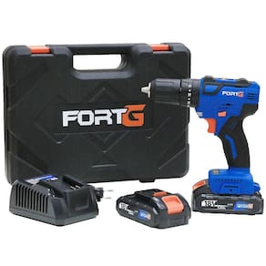 Jogo Parafusadeira Furadeira 1/2pol. Brushless de Impacto com 2 Baterias 18V Maleta e Carregador Rápido - FORTGPRO-FG3006X