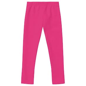 Calça Legging Básica Infantil Menina Em Molecotton Brandili Rosa