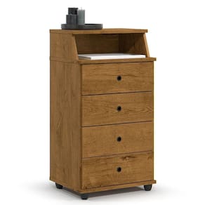Mesa De Cabeceira Quarto Luxo New Ii Com 4 Gavetas Freijo Freijo