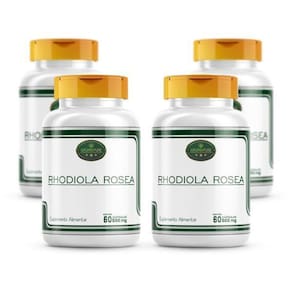 Rhodiola Rosea Pura Cápsulas 500 Mg 4 Frascos