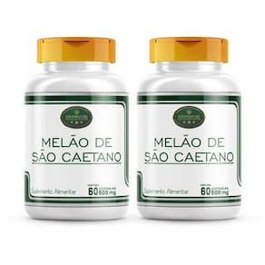 Melão De São Caetano 100% Natural 120 Cápsulas Kit 2 Potes
