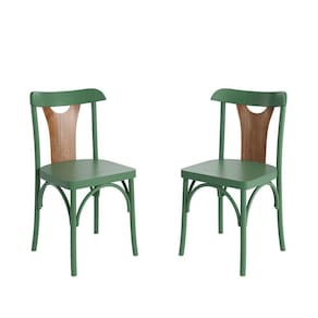Conjunto 2 Cadeiras De Madeira Maciça Apaixone Y Verde