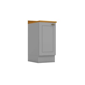 Balcão De Cozinha Americana 1 Porta C/tampo 40cm Cinza - Henn