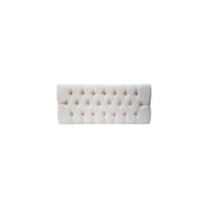Cabeceira Painel Casal Queen Estofada Paris Capitone 1,60m Suede [COR: Areia]