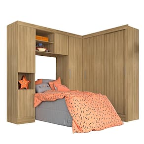 Guarda Roupa Modulado Solteiro Viola Boreal - Móveis Arapongas