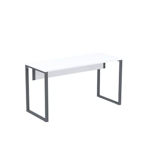 Mesa Madeira 134 X 60cm M134/60p25tub Branco/Grafito