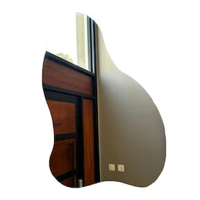 Espelho Orgânico Loja Sala 70x50 Lapidado Grande Banheiro