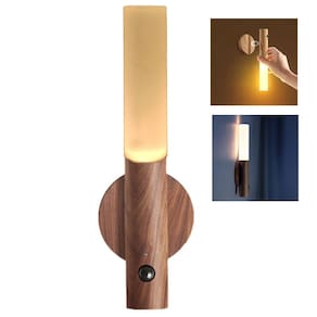 Luminaria Bastao LED USB Bateria Recarregavel Sensor Movimento Presença Luz Noturna Inteligente Base Magnetica Iluminaçao Decorativa