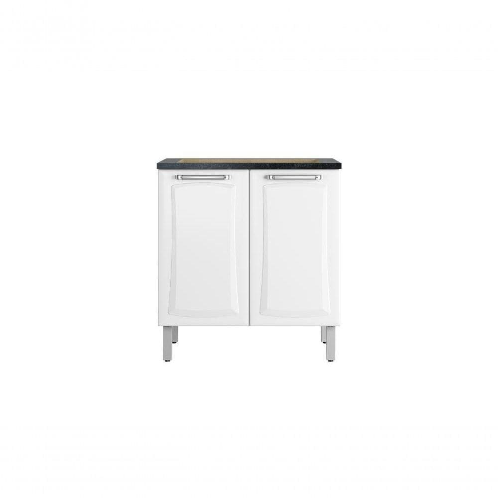 Balcão Cozinhas Itatiaia Tarsila para Cooktop 5 Bocas 2 Portas Branco