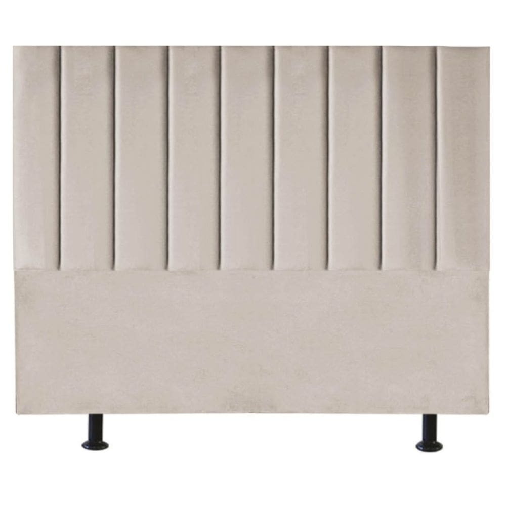 Cabeceira Estofada Cama Box King 195 cm Marina Linho