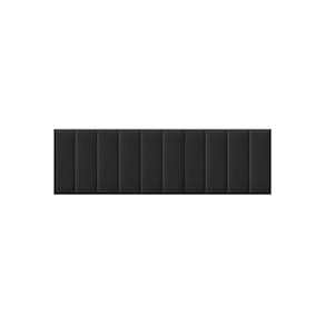Cabeceira King Modulada Estofada Box Rony 2M Veludo Preto - Cor: Preto