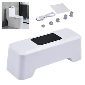 Sensor de Descarga Inteligente Automatico Bateria Recarregavel USB Vaso Sanitario Privada Lavabo Banheiro Higienico Comercial Residencial Resistente