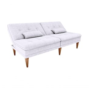 Sofá Cama Na Caixa 3 Lugares 190cm E Almofadas Taylor Matrix Bege Bege