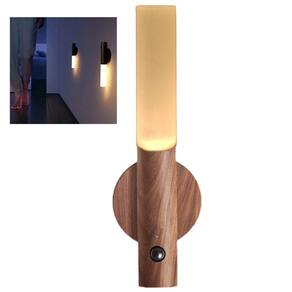 Luminaria Bastao LED Inteligente USB Bateria Recarregavel Sensor Presença Movimento Luz Noturna Base Magnetica Iluminaçao Automatico Decoraçao