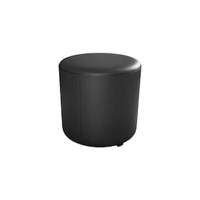 Puff Decorativo Sala Descando Copenhage Premium Sintetico Preto Matrix